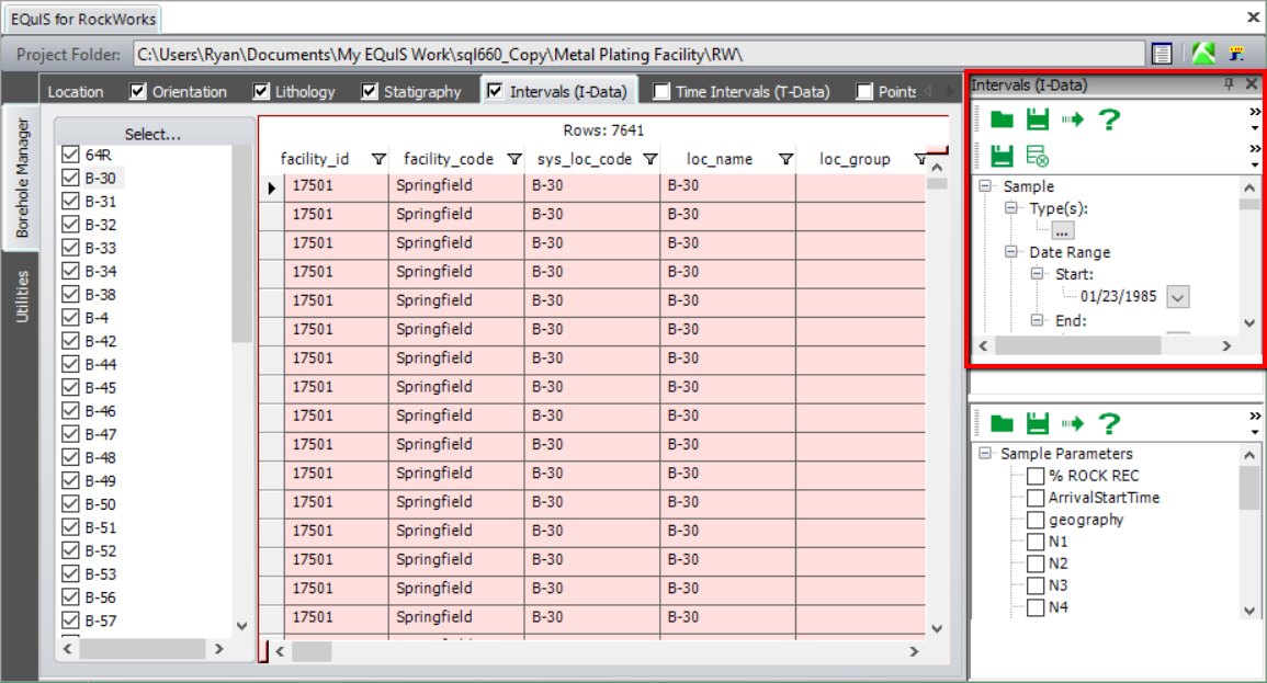 Intervals (I-Data) Analytical Results Output Intervals (I-Data) Analytical Results Output