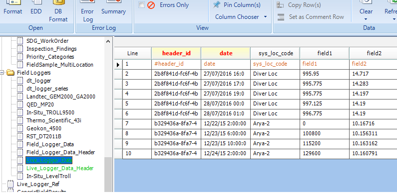 Logger Import EDP Logger Import EDP