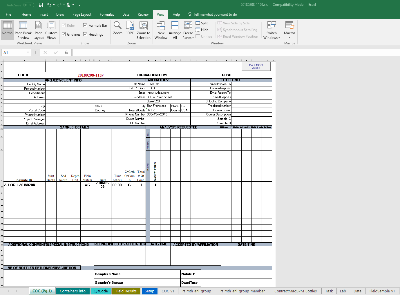 COC export COC export