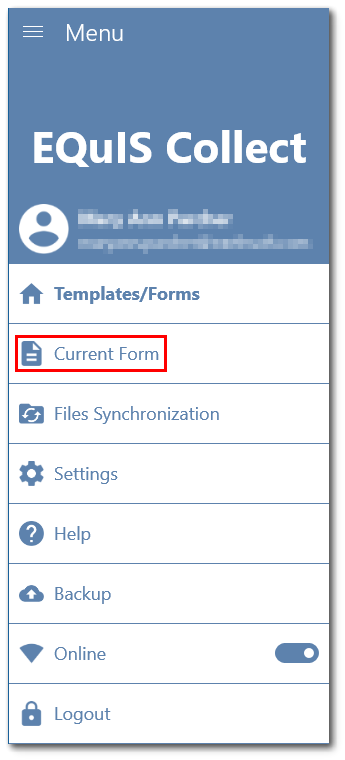 Select Current Form directly from Main Meu Select Current Form directly from Main Meu
