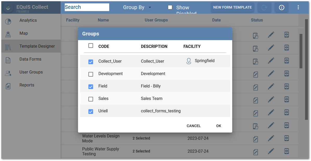 Assign user groups Assign user groups