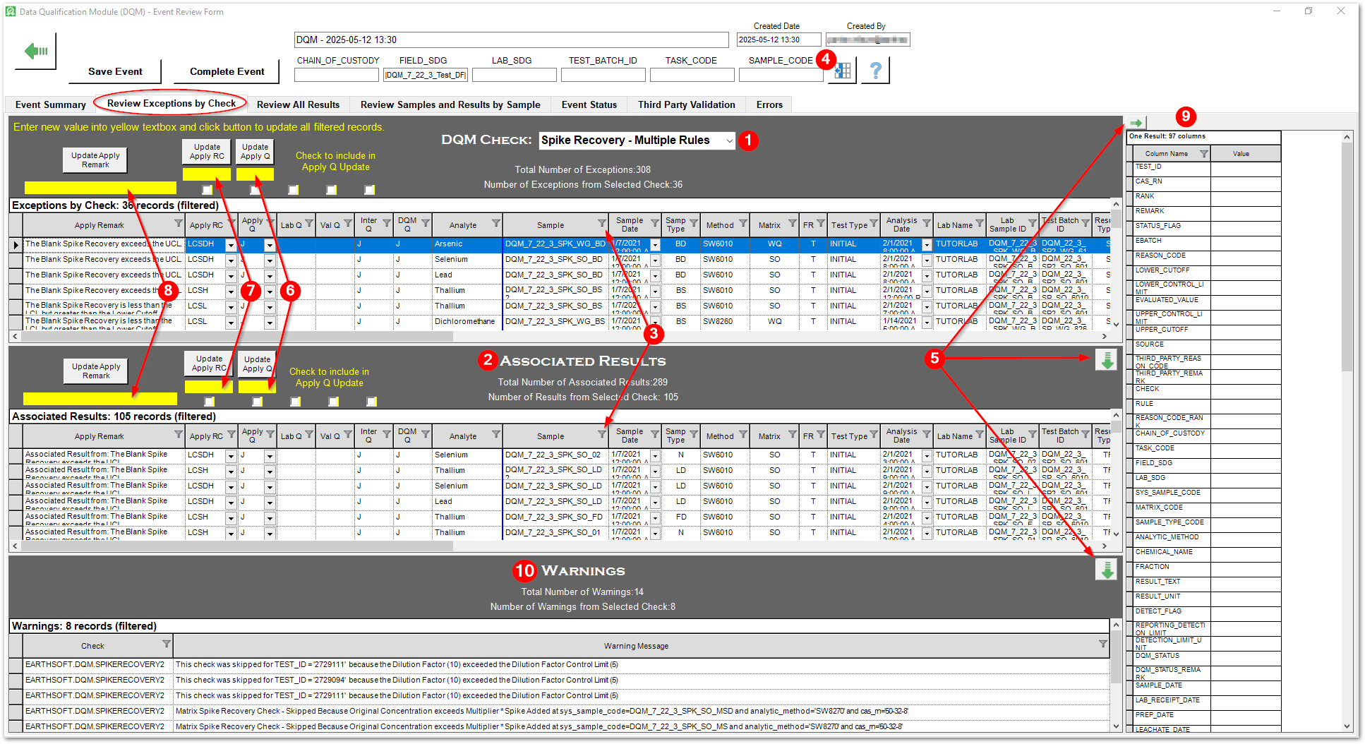 DQM_Review-Exceptions-by-Check-Tab