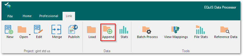 EDP_Link-Ribbon-Append-Data