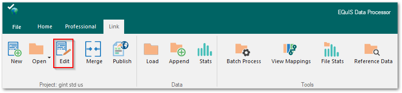 EDP_Link-Ribbon-Edit-Project