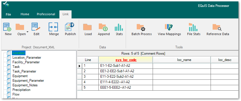 EDP_Link-XML-Example-Output
